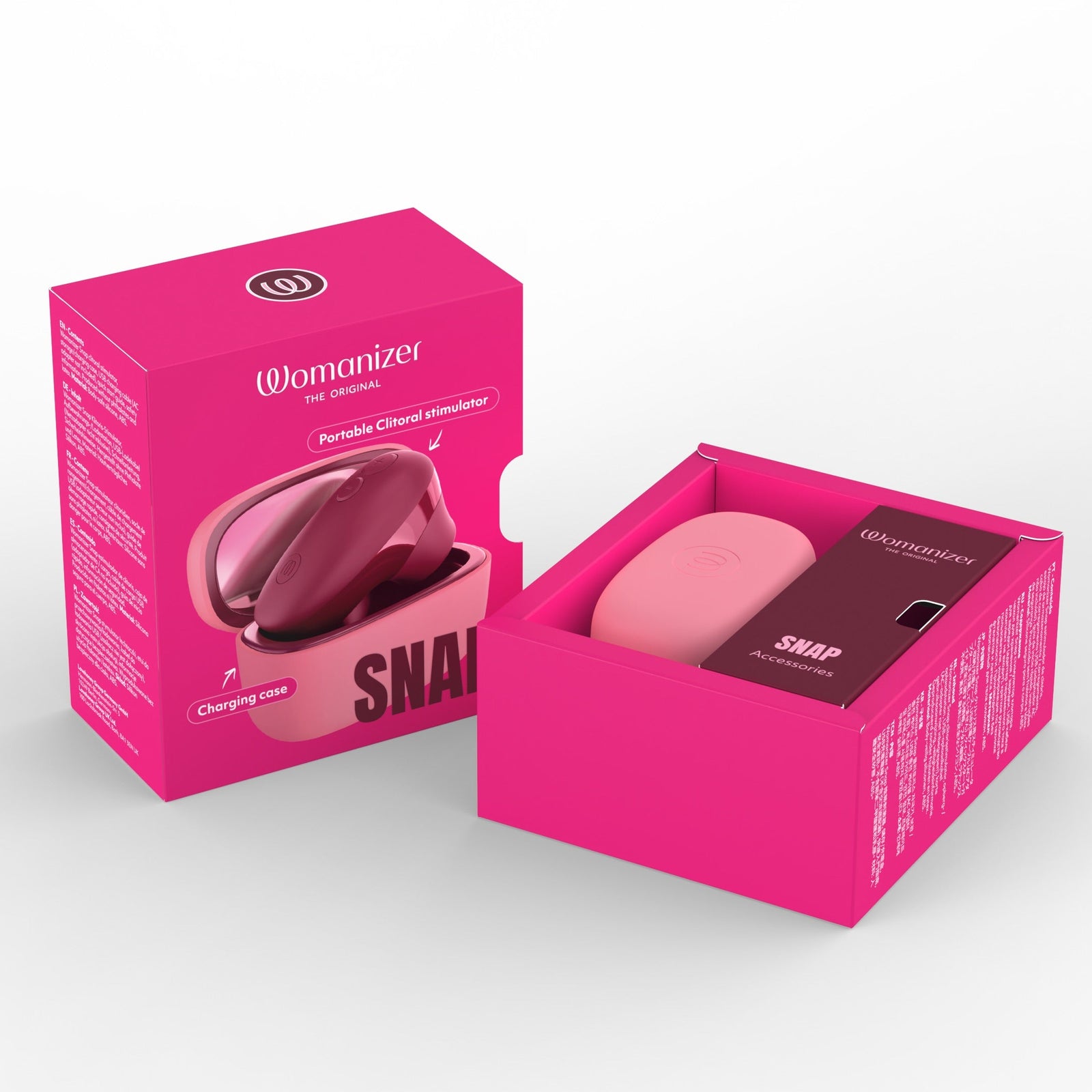 Womanizer - Snap Portable Pleasure Air Clitoral Stimulator (Crushed Berry)