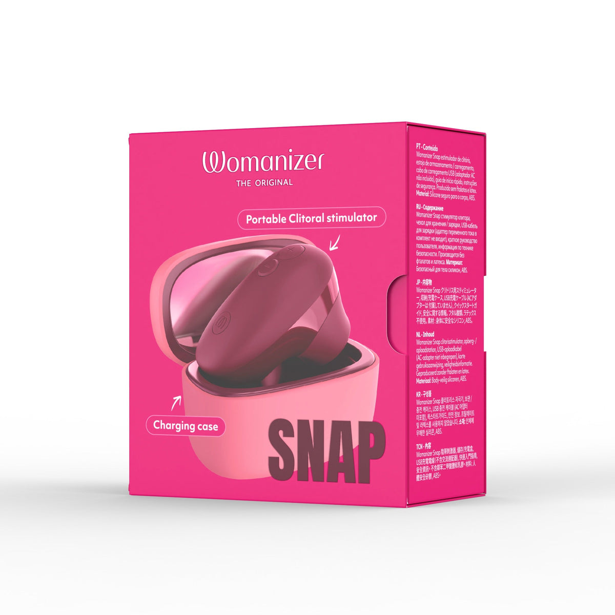 Womanizer - Snap Portable Pleasure Air Clitoral Stimulator (Crushed Berry)