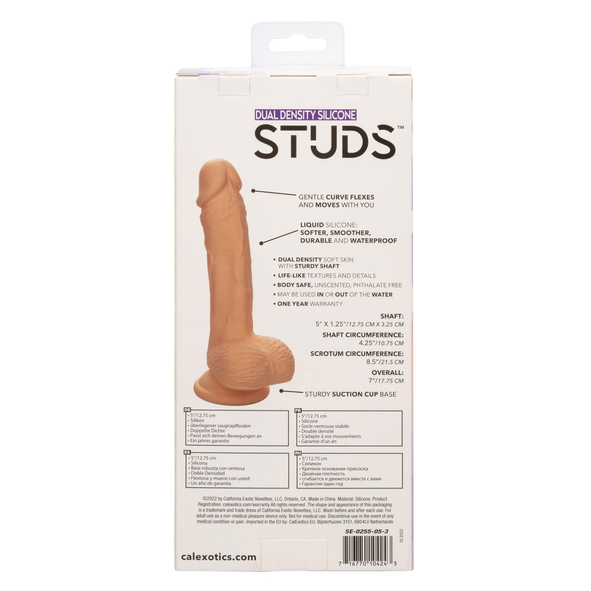 California Exotics - Dual Density Silicone Studs Realistic Dildo Realistic Dildo with suction cup (Non Vibration) CherryAffairs