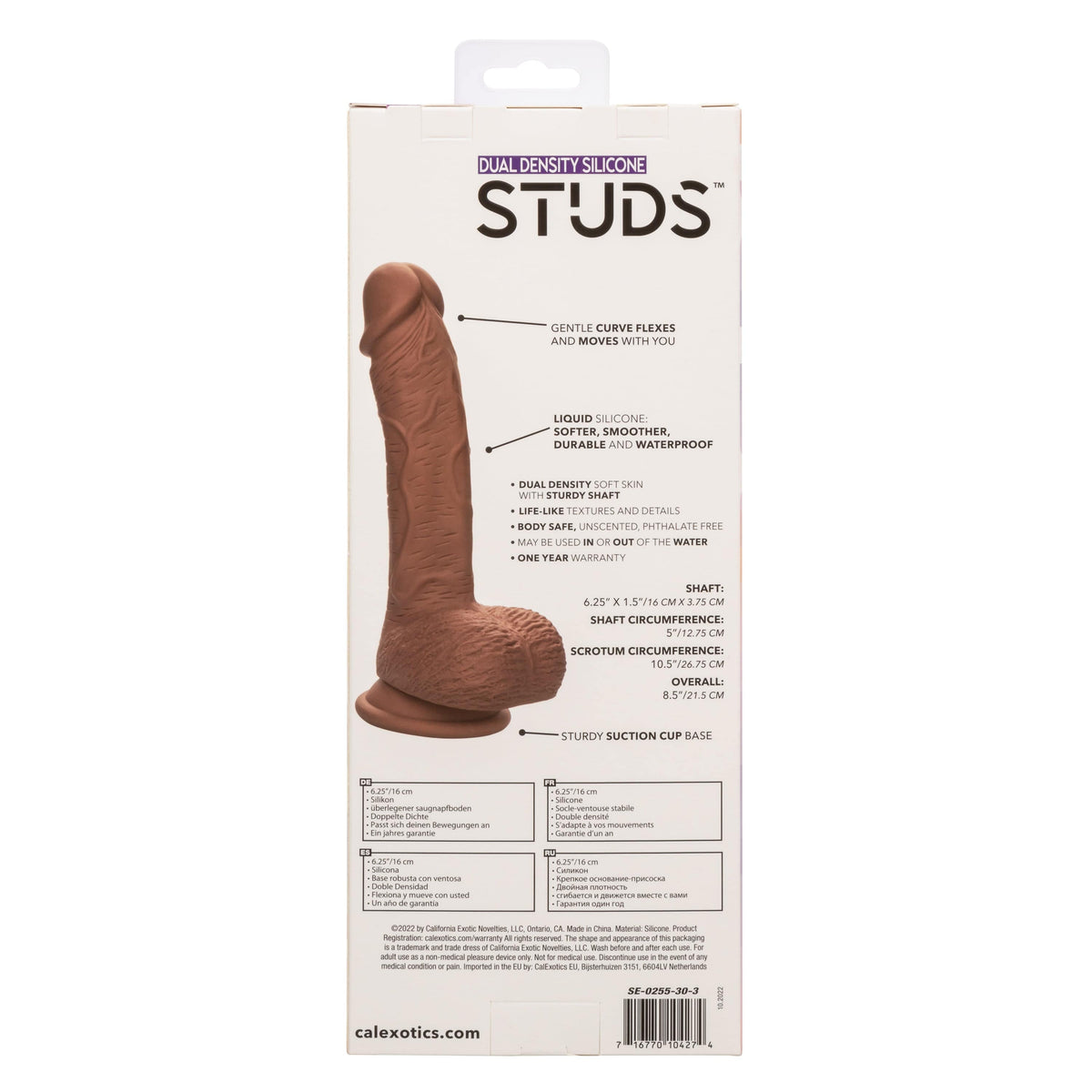 California Exotics - Dual Density Silicone Studs Realistic Dildo Realistic Dildo with suction cup (Non Vibration) CherryAffairs