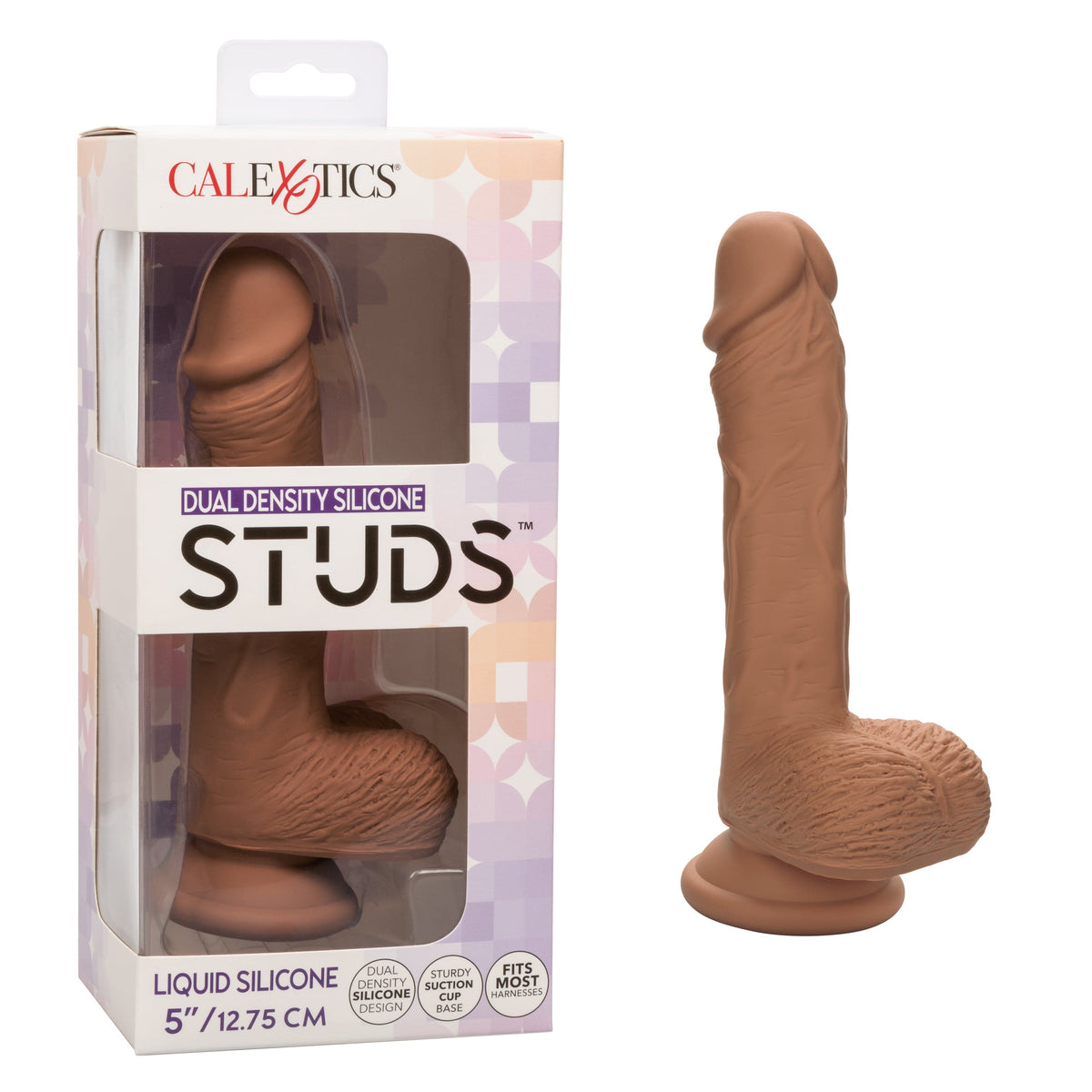 California Exotics - Dual Density Silicone Studs Realistic Dildo Realistic Dildo with suction cup (Non Vibration) CherryAffairs