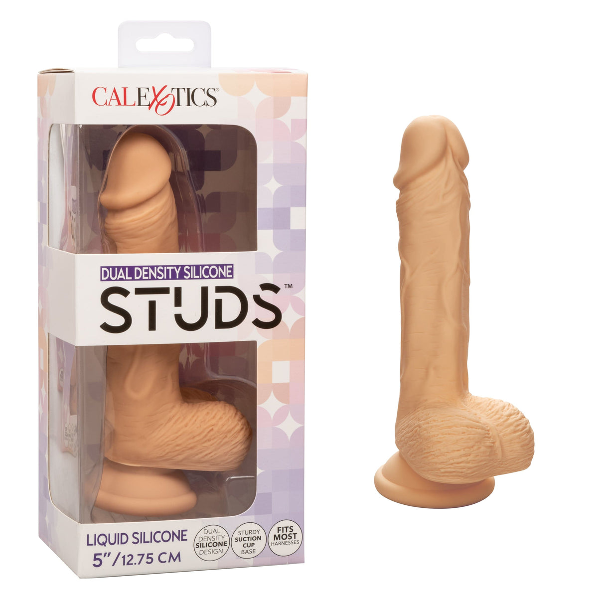 California Exotics - Dual Density Silicone Studs Realistic Dildo Realistic Dildo with suction cup (Non Vibration) CherryAffairs