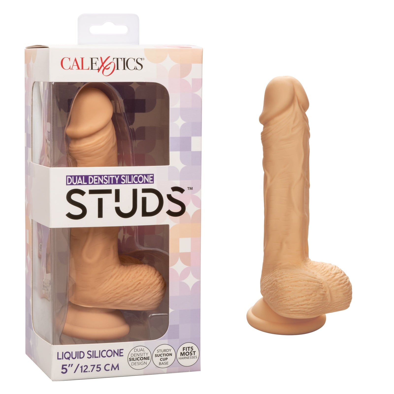 California Exotics - Dual Density Silicone Studs Realistic Dildo Realistic Dildo with suction cup (Non Vibration) CherryAffairs