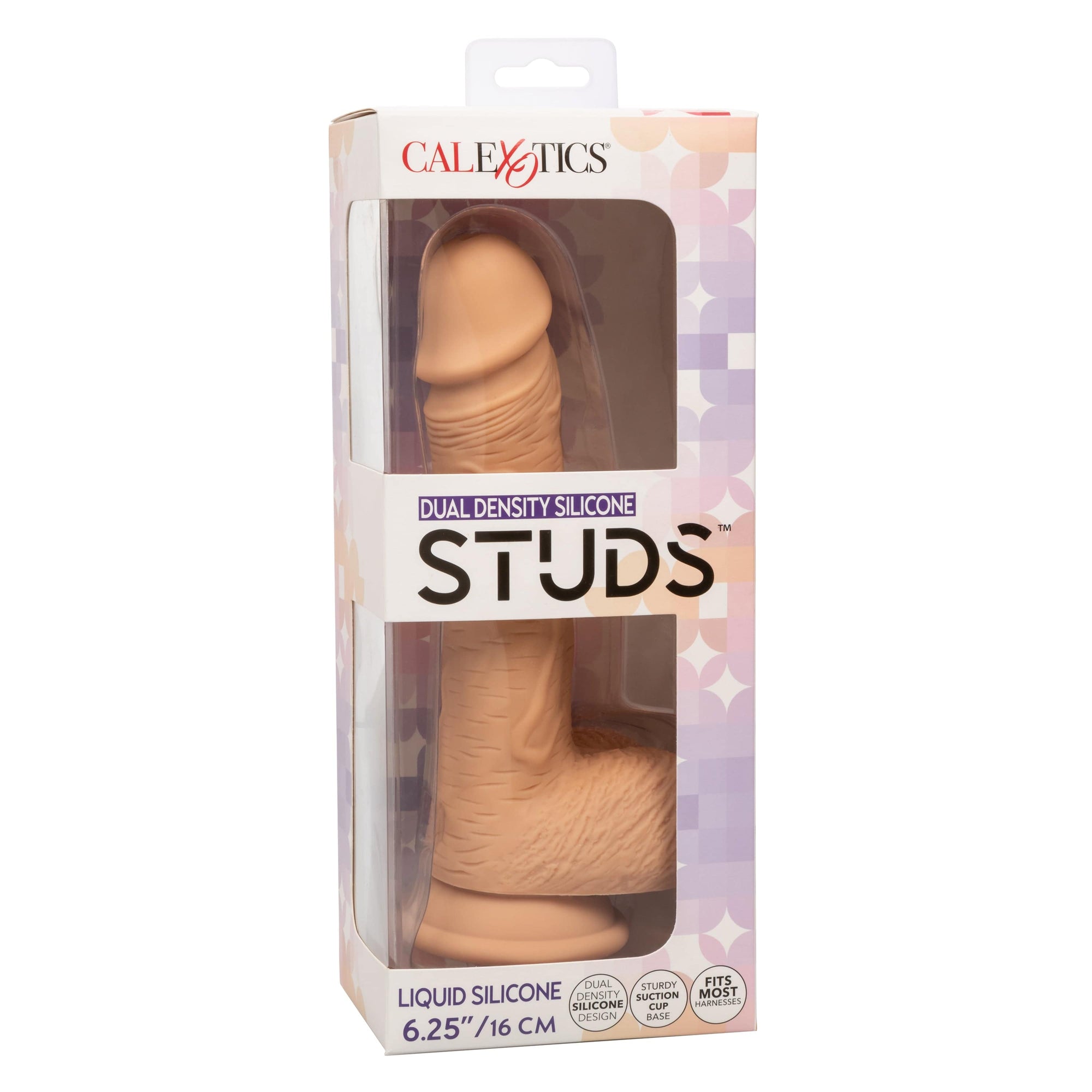 California Exotics - Dual Density Silicone Studs Realistic Dildo Realistic Dildo with suction cup (Non Vibration) CherryAffairs