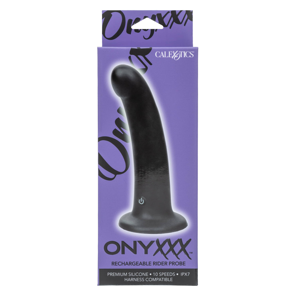 California Exotics - Onyxxx Rechargeable Rider Probe Vibrator (Black) CE2128 CherryAffairs