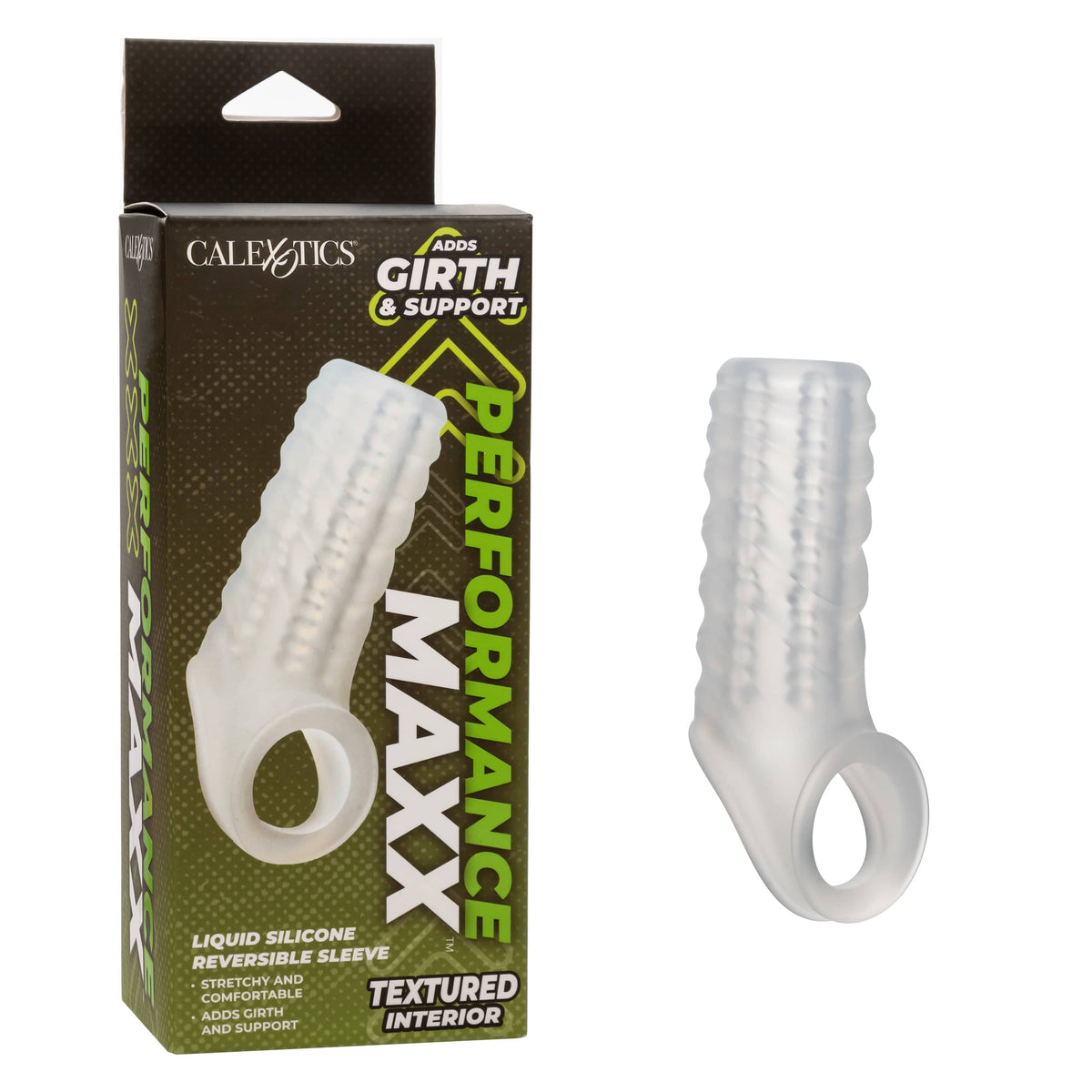 California Exotics - Performance Maxx Liquid Silicone Reversible Sleeve CherryAffairs