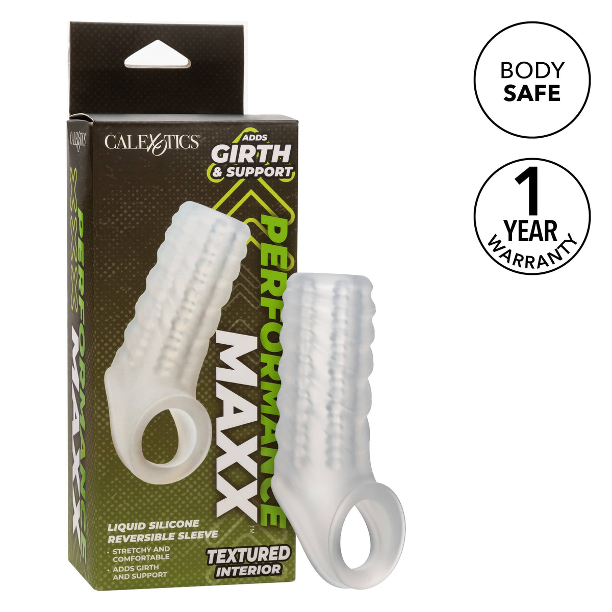 California Exotics - Performance Maxx Liquid Silicone Reversible Sleeve CherryAffairs