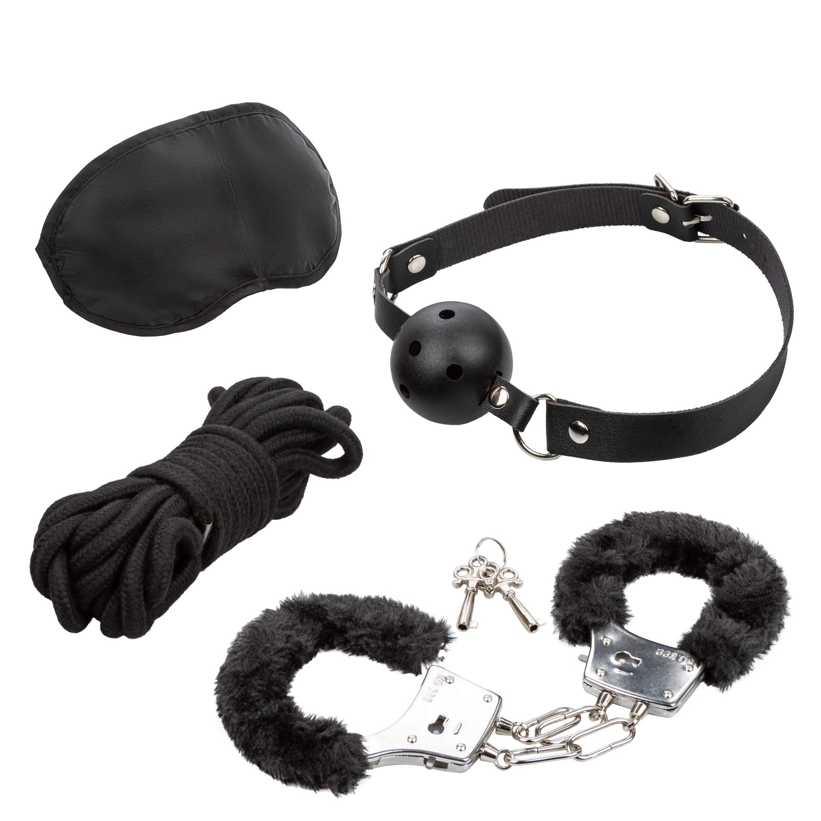 California Exotics - Pleasure Kits Explorer Collection BDSM Set (Black) CE2130 CherryAffairs
