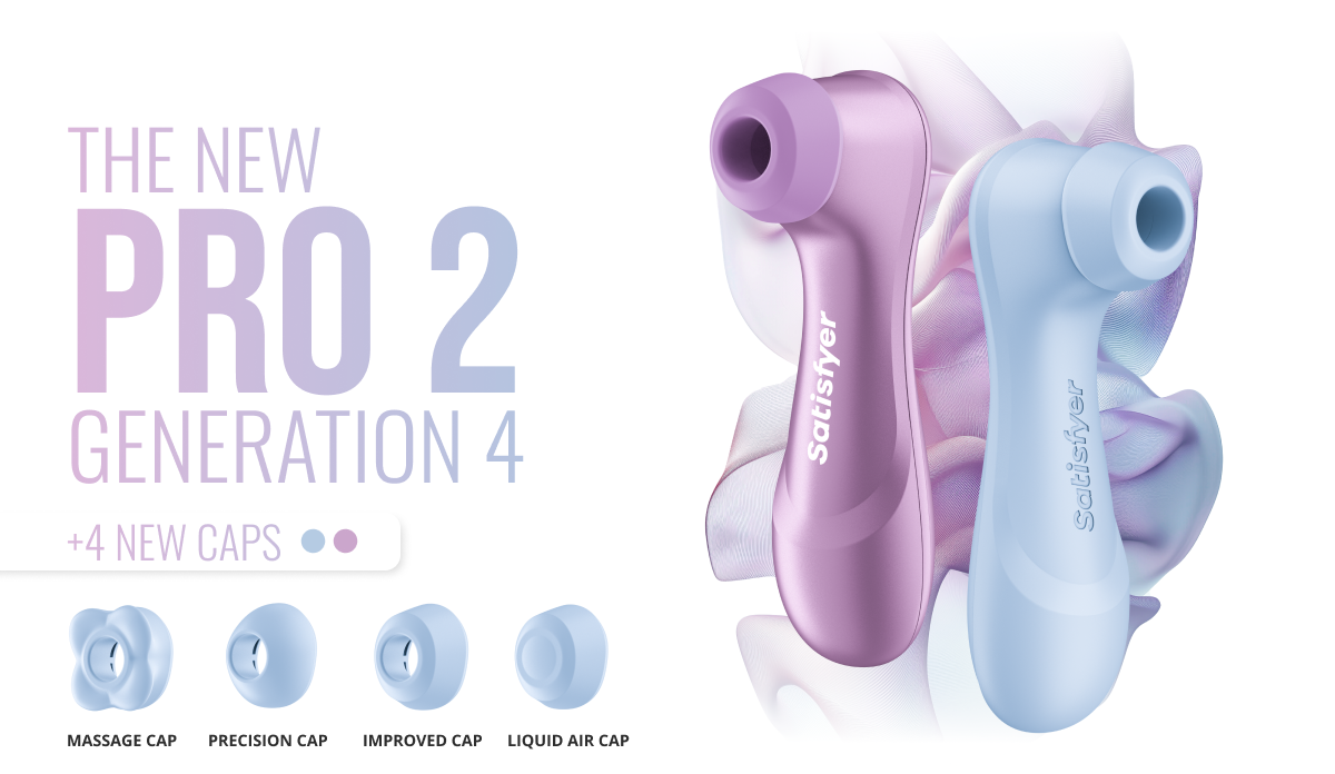 Satisfyer - Pro 2 Generation 4 Connect App Clitoral Air Pulse Stimulator (Amethyst)