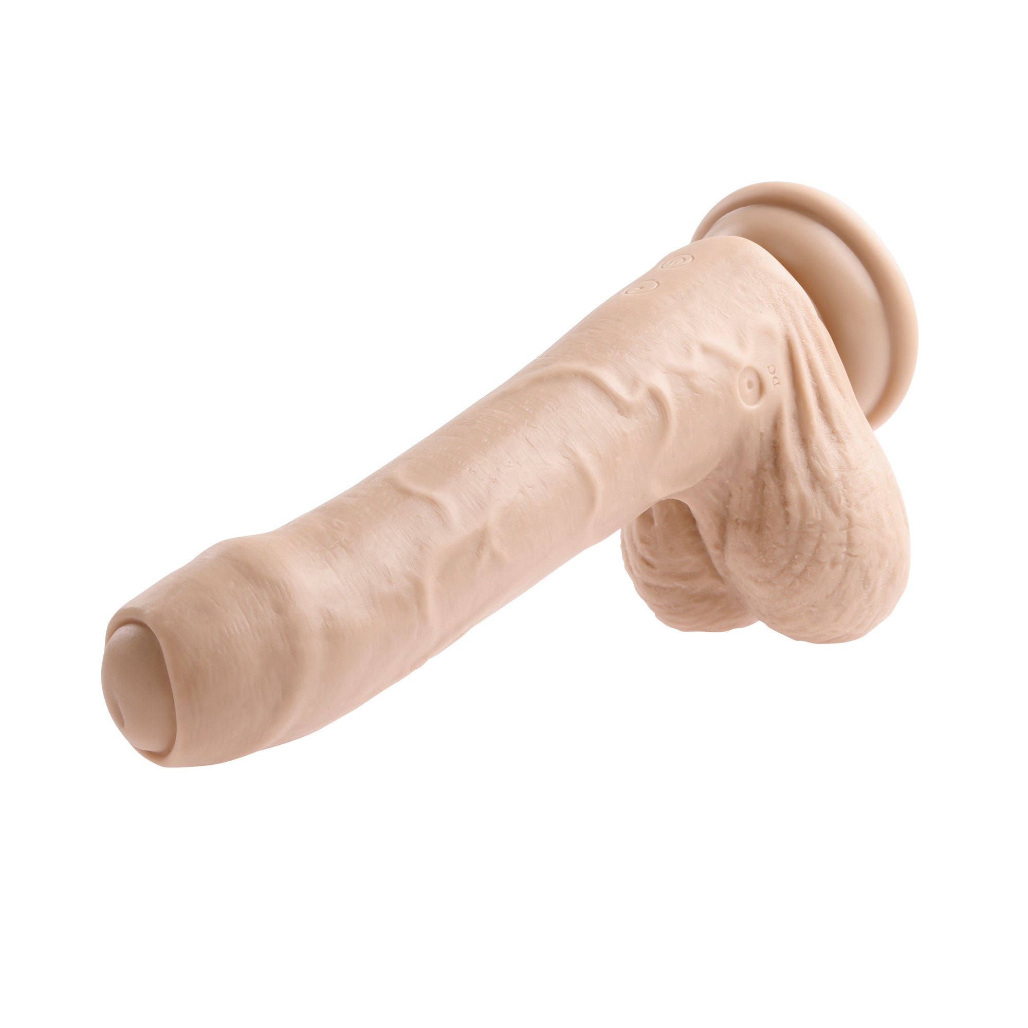 Evolved - Peek A Boo Uncircumcised Realistic Vibrating Dildo 8’’ - Realistic Dildo with suction cup (Vibration)
