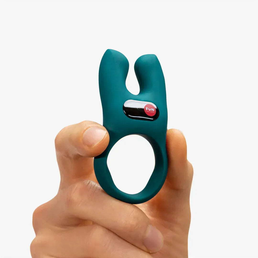 Fun Factory - Nos Vibrating Silicone Cock Ring (Bottle Green) FF1196 CherryAffairs