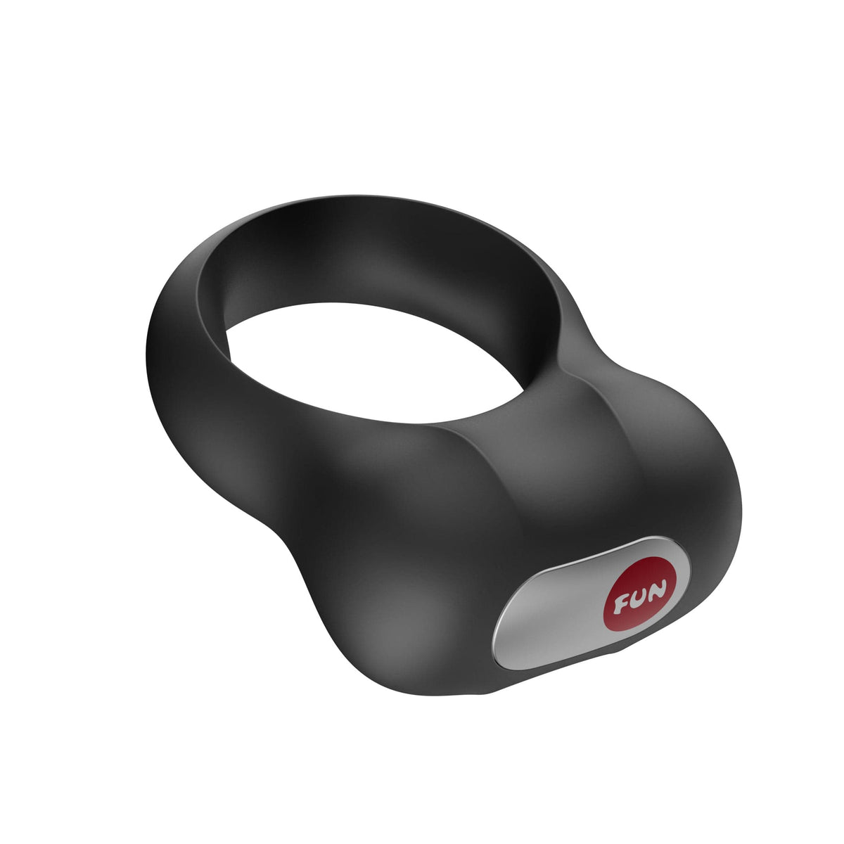 Fun Factory - Steady Vibrating Silicone Cock Ring (Black) FF1194 CherryAffairs