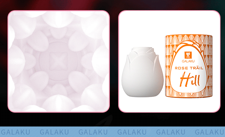 Galaku - Rose Trail Masturbator Egg Stroker - Masturbator Egg (Non Vibration)