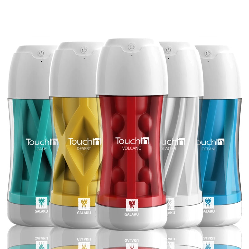 Galaku - Touch In Vibrating Masturbator Cup Stroker - Masturbator Soft Stroker (Vibration) Rechargeable