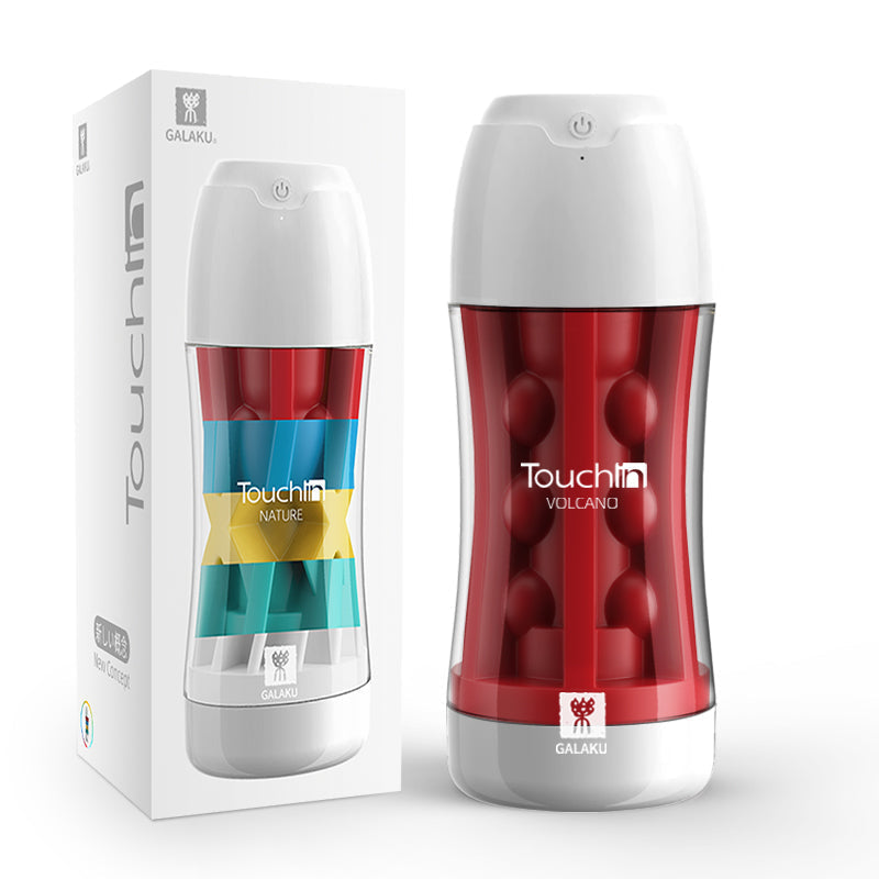 Galaku - Touch In Vibrating Masturbator Cup Stroker - Masturbator Soft Stroker (Vibration) Rechargeable