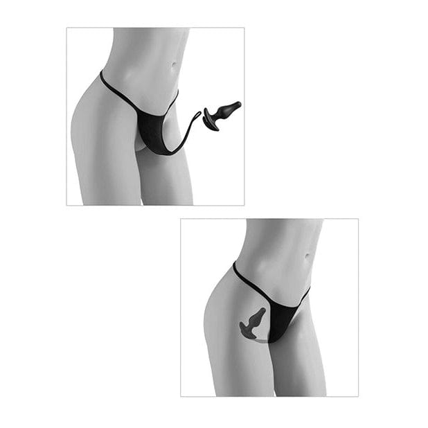 Pipedream - Hookup Panties Remote Vibrating Anal Plug and Bullet Bow Tie G String Panties Massager Remote Control (Vibration) Rechargeable CherryAffairs