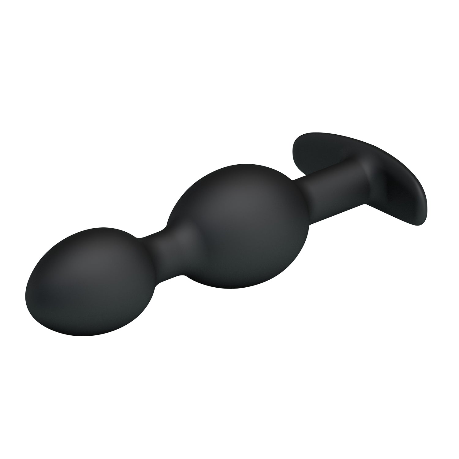 Pretty Love - Heavy Balls Silicone Butt Plug (Black) - Anal Plug (Non Vibration)