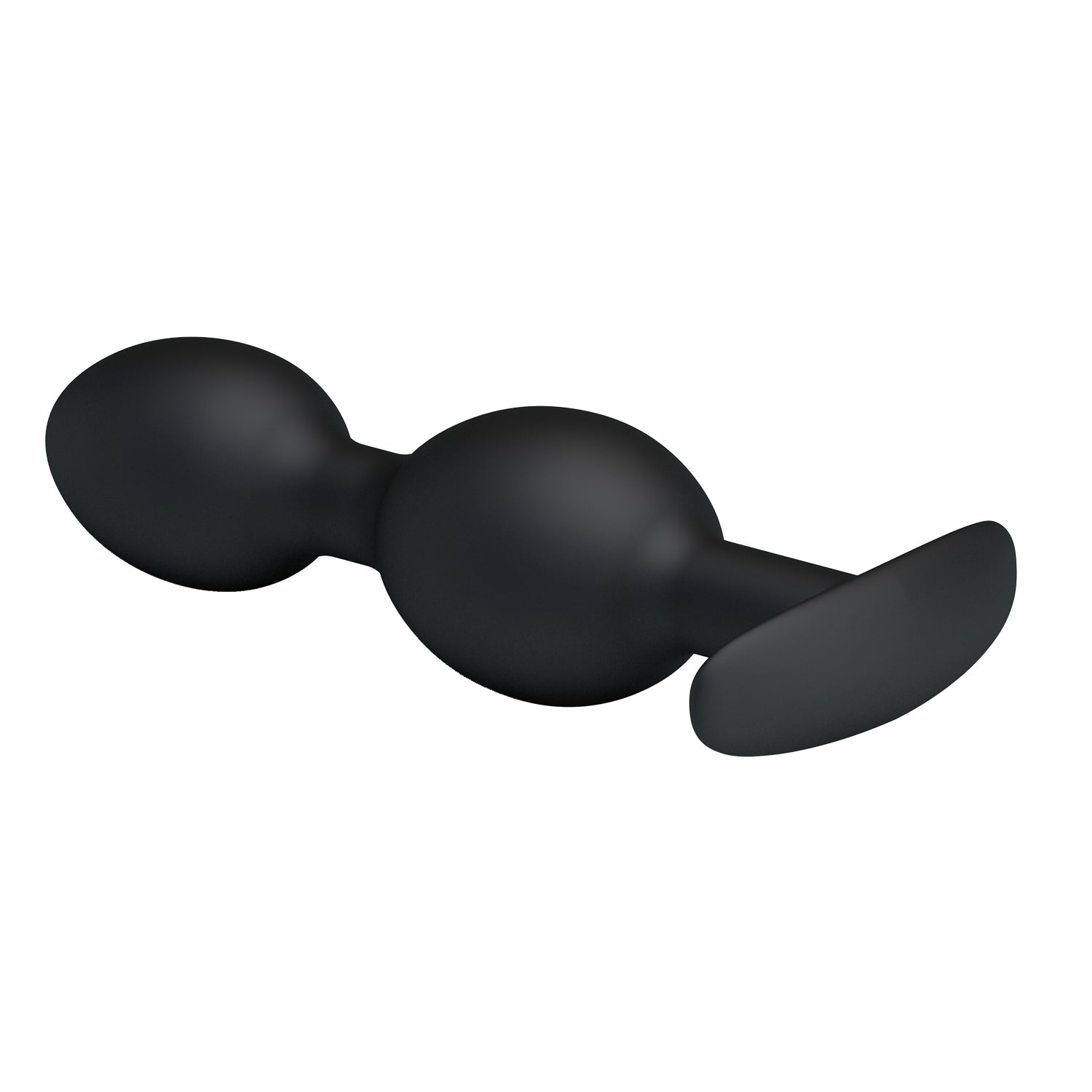 Pretty Love - Heavy Balls Silicone Butt Plug (Black) - Anal Plug (Non Vibration)