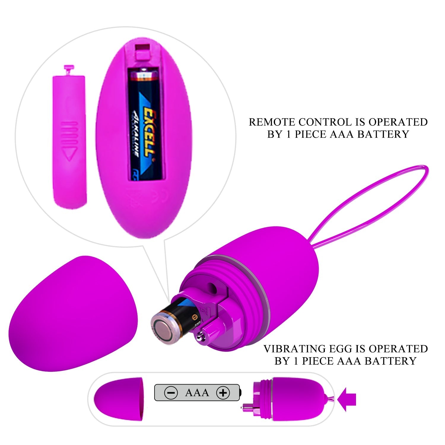 Pretty Love - Selkie Remote Control Egg Massager Vibrator - Wireless Remote Control Egg (Vibration) Non Rechargeable