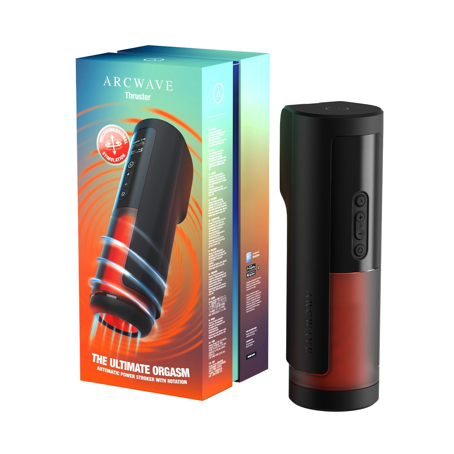 Arcwave - Thruster App Controlled Thrusting and Rotating Stroker Masturbator