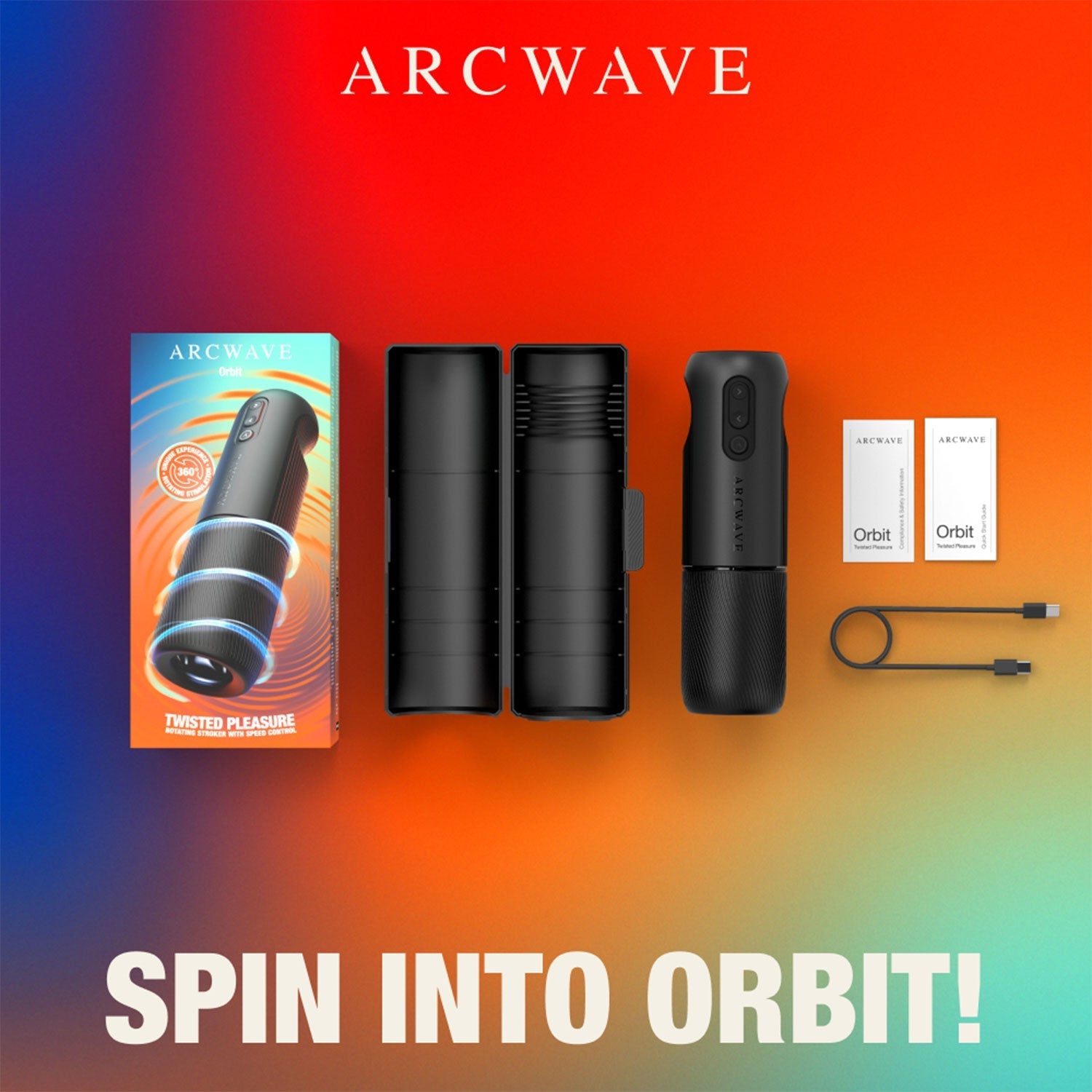 Arcwave - Orbit App-Controlled Rotating Stroker Masturbator (Black)