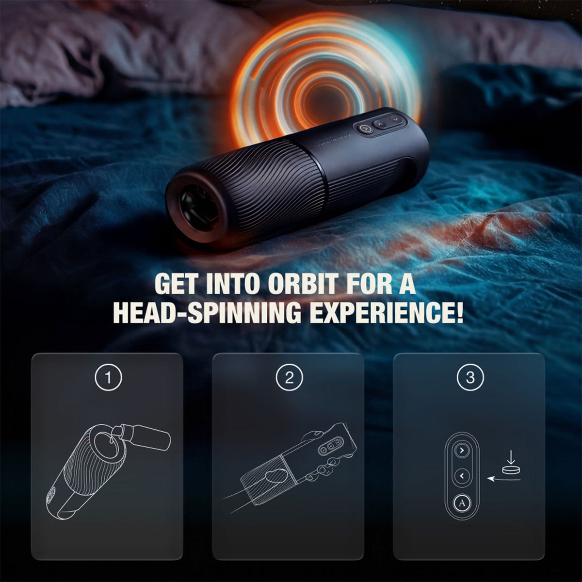 Arcwave - Orbit App-Controlled Rotating Stroker Masturbator (Black)