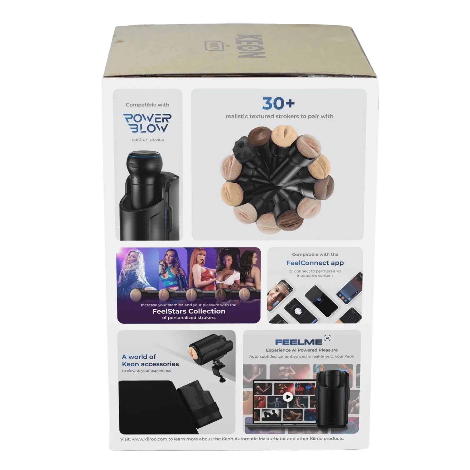 Kiiroo - Keon App Controlled Interactive Automatic Device with WiFi Connectivity with Stroker Combo Set