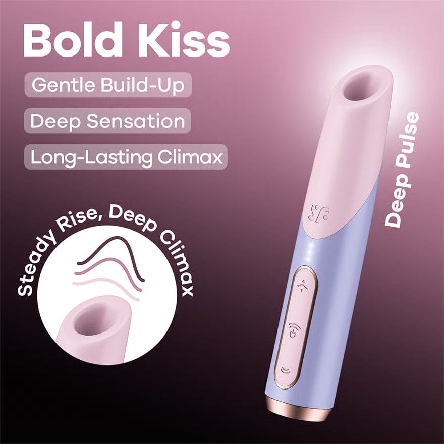 Satisfyer - Bold Kiss Clitoral Air Stimulator Vibrator (Multi Colour) STF1309 Durio Asia Wholesale