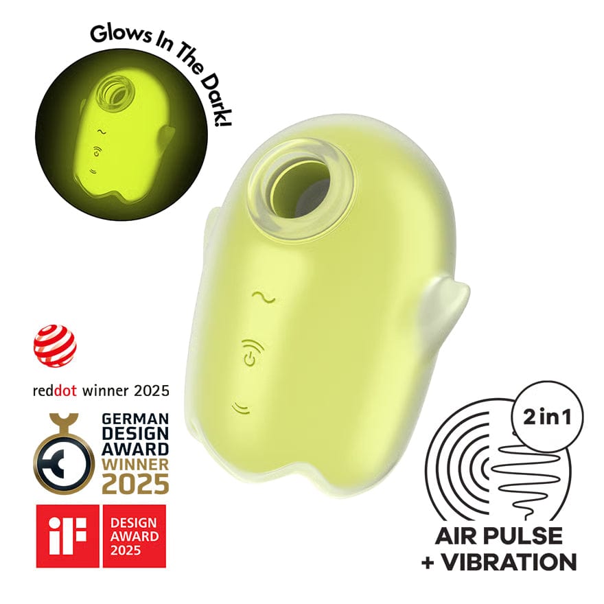 Satisfyer - Glowing Ghost Glow in the Dark Clitoral Air Stimulator (Yellow) STF1310 Durio Asia Wholesale