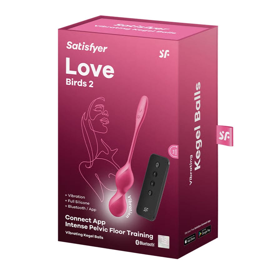 Satisfyer - Love Birds 2 App-Controlled Pelvic Training Kegel Balls (Pink) STF1305 Durio Asia Wholesale