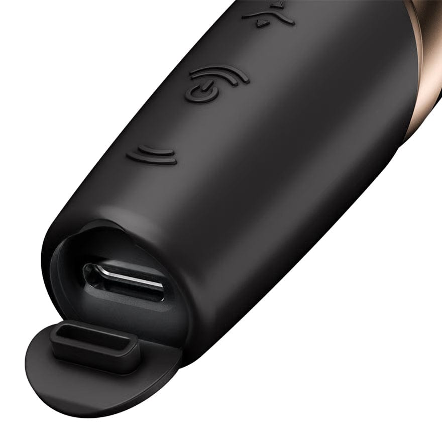 Satisfyer - Perfect Kiss Clitoral Air Stimulator Vibrator (Black) STF1308 Durio Asia Wholesale