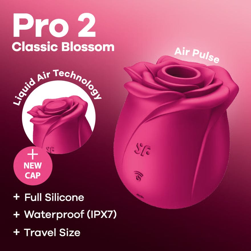 Satisfyer - Pro 2 Classic Blossom Clitoral Air Stimulator (Pink) STF1312 Durio Asia Wholesale