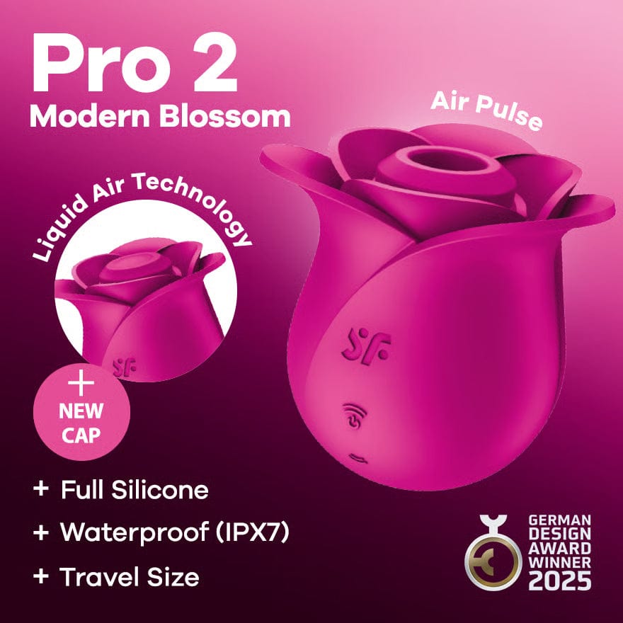 Satisfyer - Pro 2 Modern Blossom Clitoral Air Stimulator (Pink) STF1313 Durio Asia Wholesale