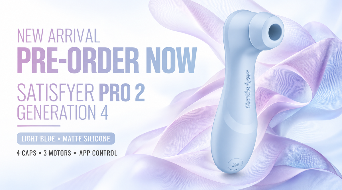 Satisfyer - Pro 2 Generation 4 Connect App Clitoral Air Pulse Stimulator (Light Blue)