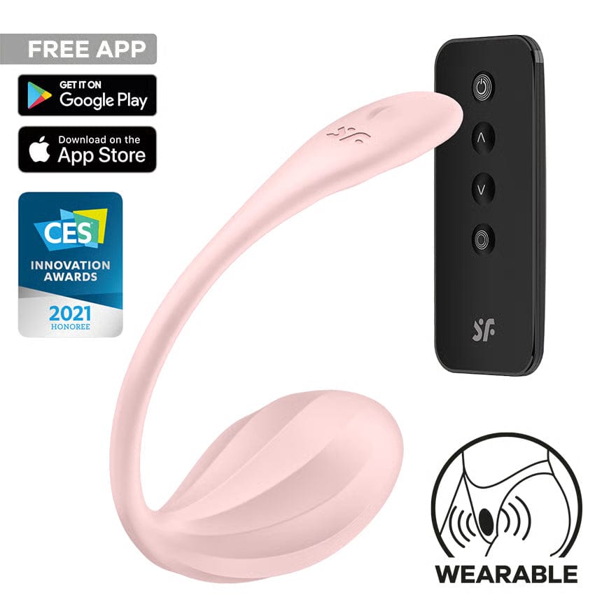 Satisfyer - Ribbed Petal App-Controlled Wearable Egg Vibrator Durio Asia Wholesale