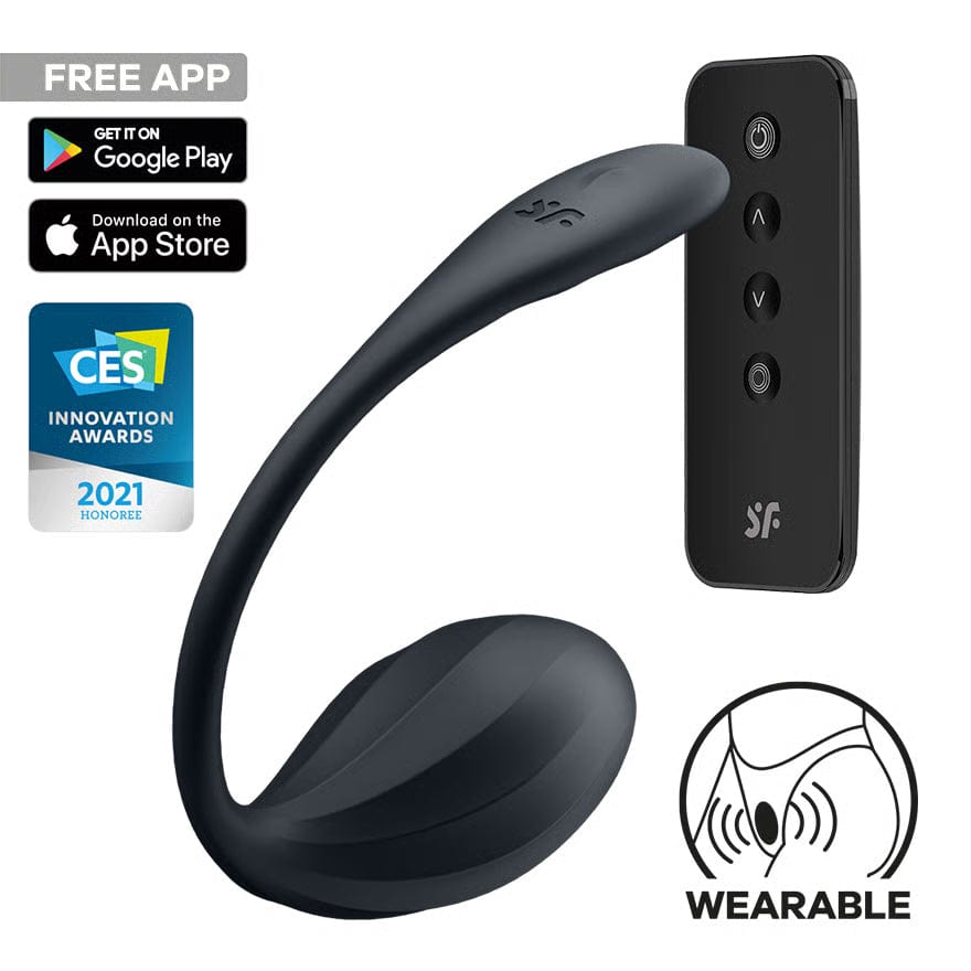 Satisfyer - Ribbed Petal App-Controlled Wearable Egg Vibrator Durio Asia Wholesale