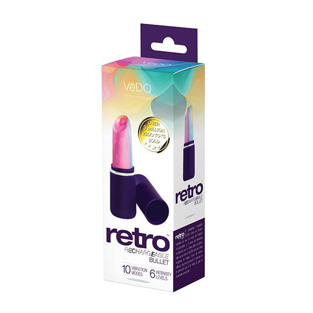VeDO - Retro Rechargeable Bullet Lip Stick Vibe Vibrator - Discreet Toys