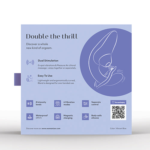 WE VIBE - Blend Dual Stimulation G Spot Clit Massager - Clit Massager (Vibration) Rechargeable