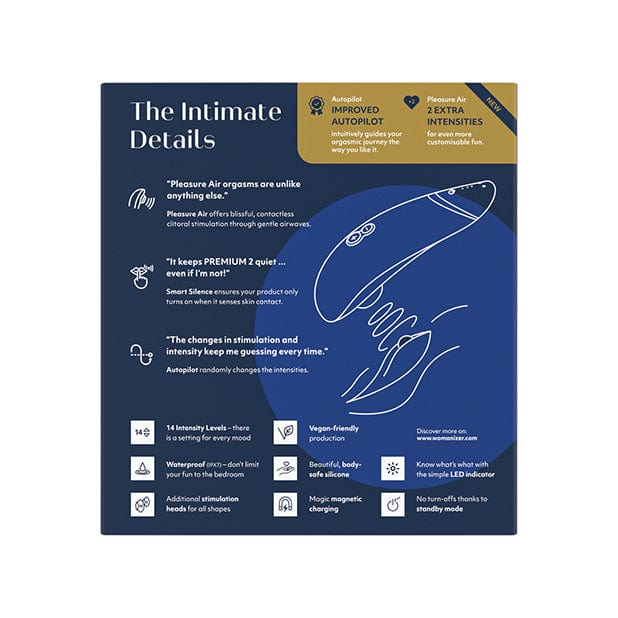 Womanizer - Premium 2 Clitoral Air Stimulator CherryAffairs