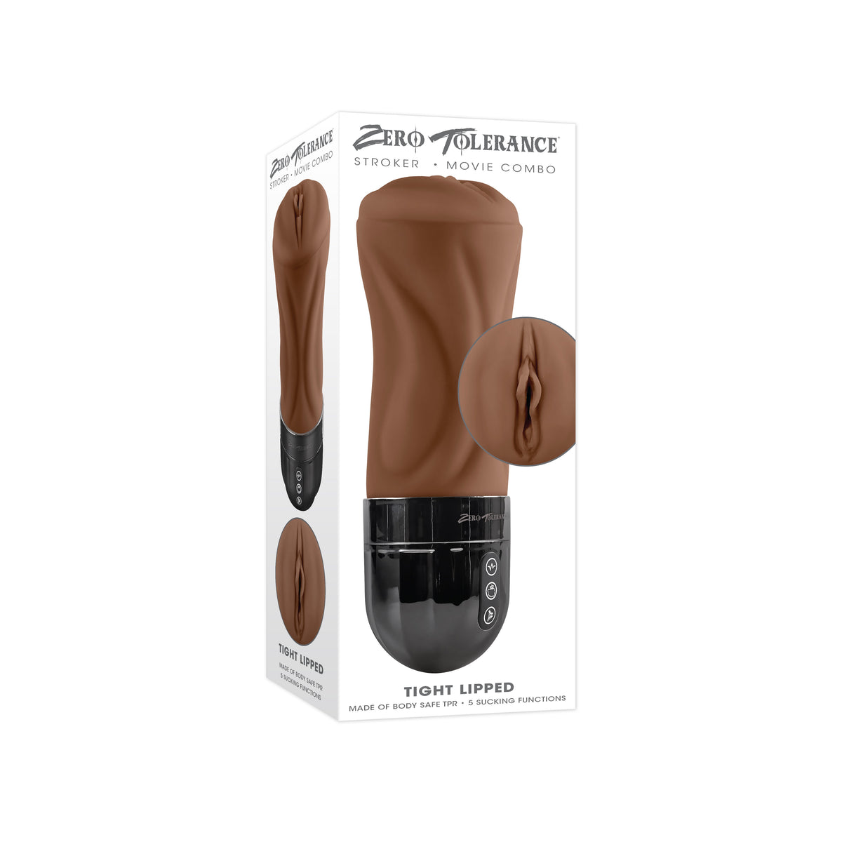 Zero Tolerance - Tight Lipped Sucking Stroker Masturbator - Masturbator Vagina (Vibration) Rechargeable