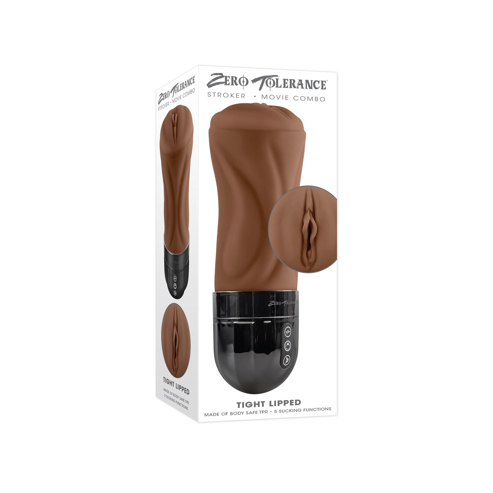 Zero Tolerance - Tight Lipped Sucking Stroker Masturbator - Masturbator Vagina (Vibration) Rechargeable