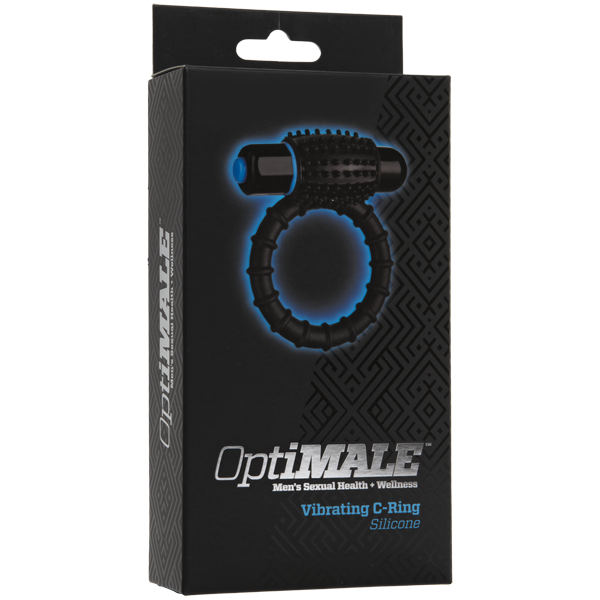 Doc Johnson - Optimale Vibrating Cock Ring (Black) Silicone Cock Ring (Vibration) Non Rechargeable Durio Asia