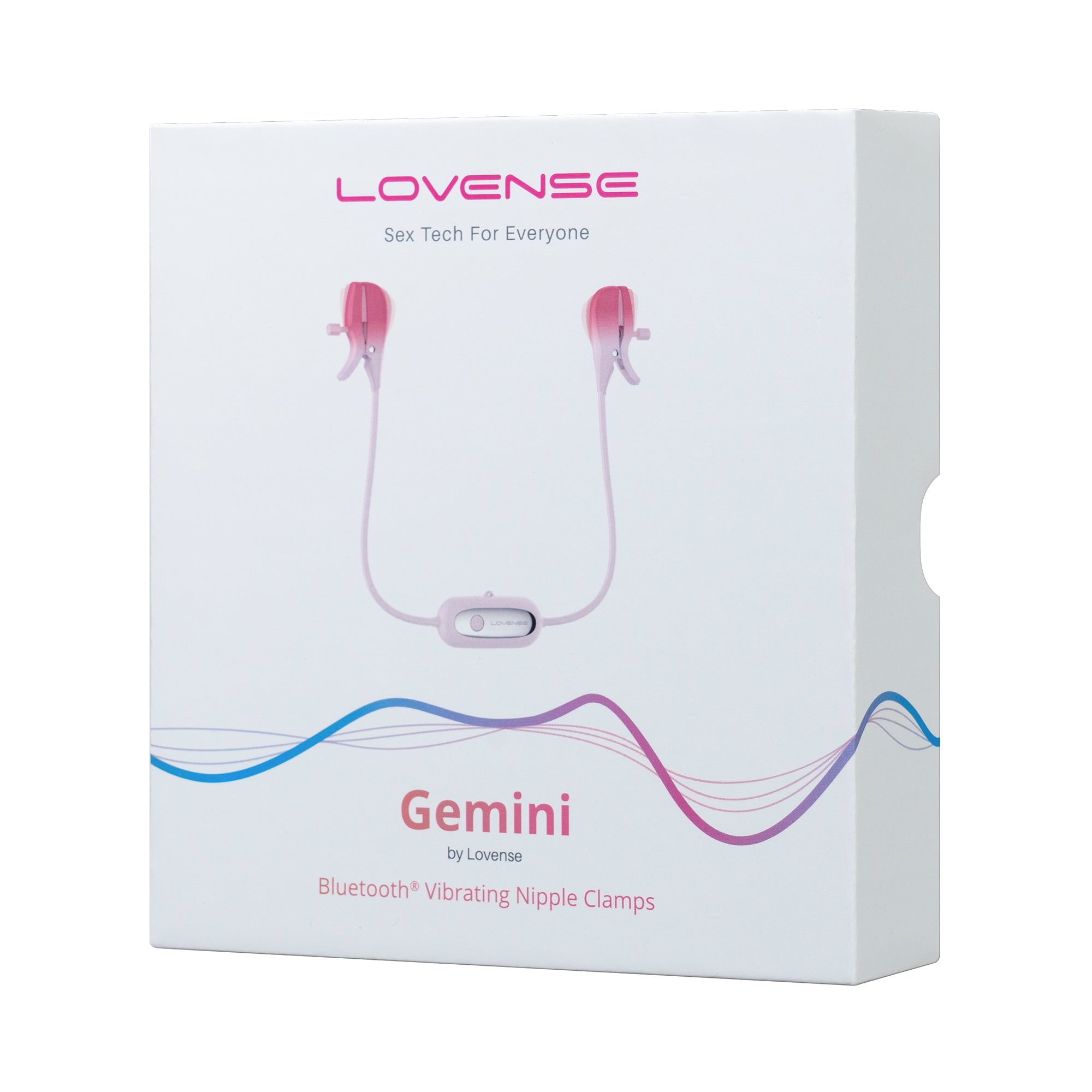 Lovense - Gemini App-Controlled Vibrating Nipple Clamps (Pink)