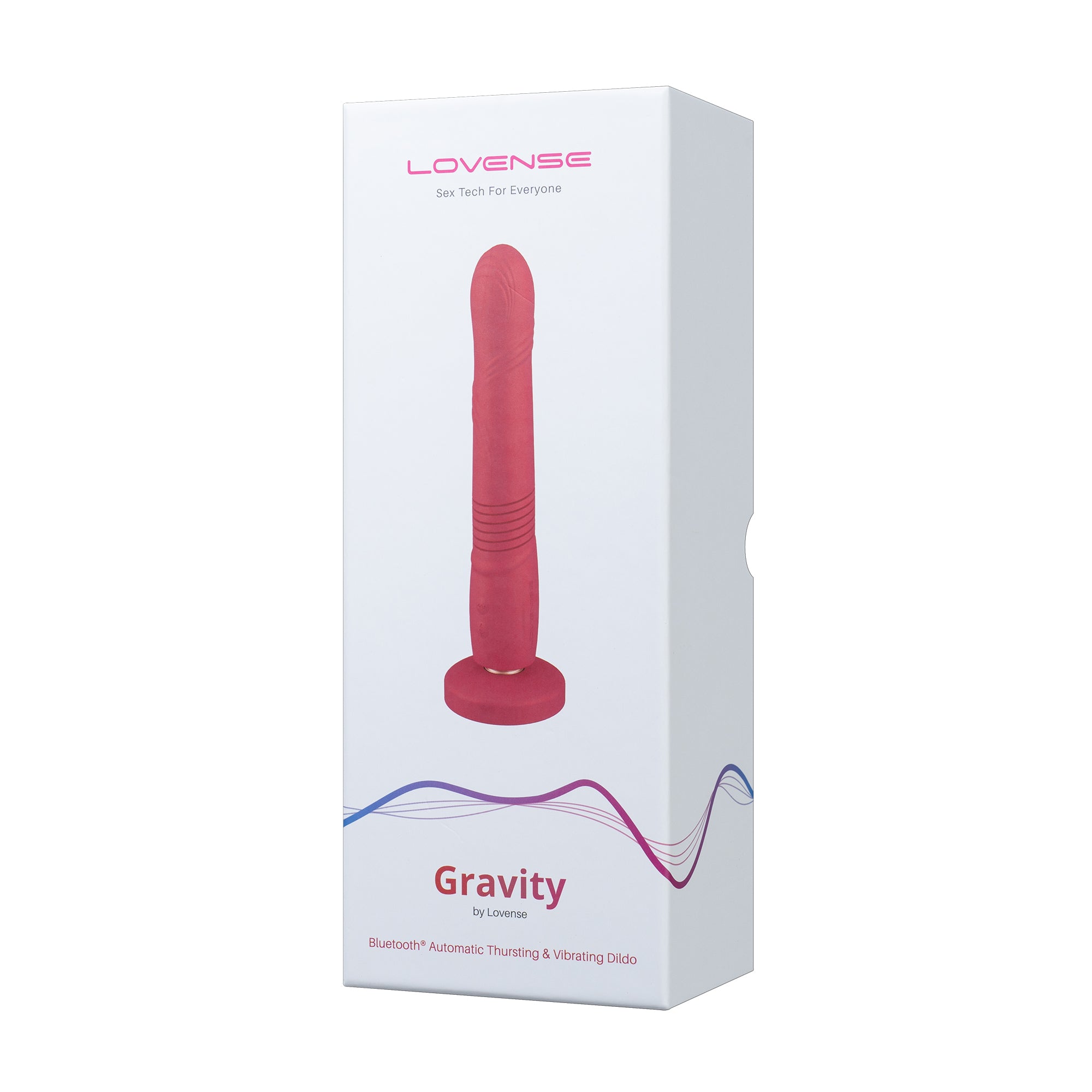 Lovense - Gravity App-Controlled Thrusting Dildo (Red)