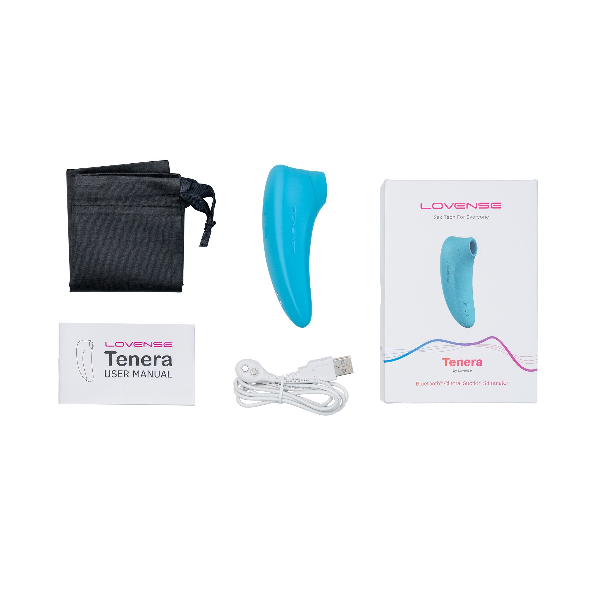 Lovense - Tenera App-Controlled Clitoral Air Stimulator Vibrator (Teal)