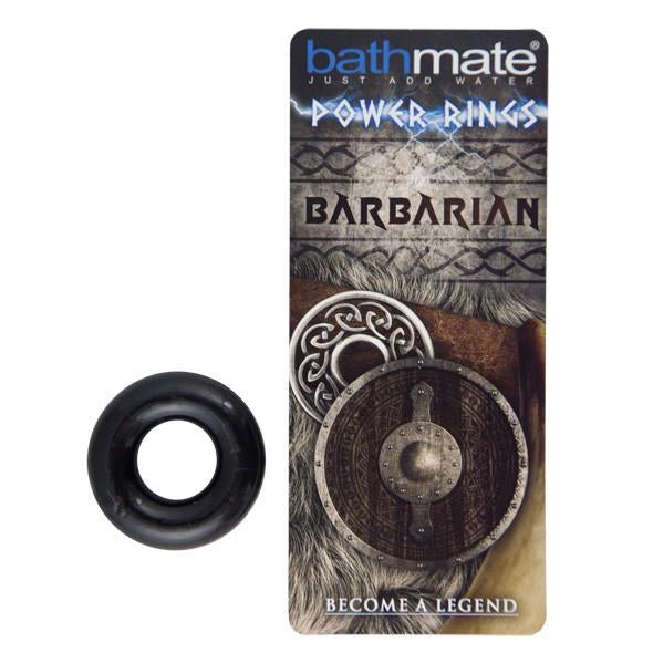 Bathmate - Power Rings Barbarian (Black) Rubber Cock Ring (Non Vibration) Durio Asia