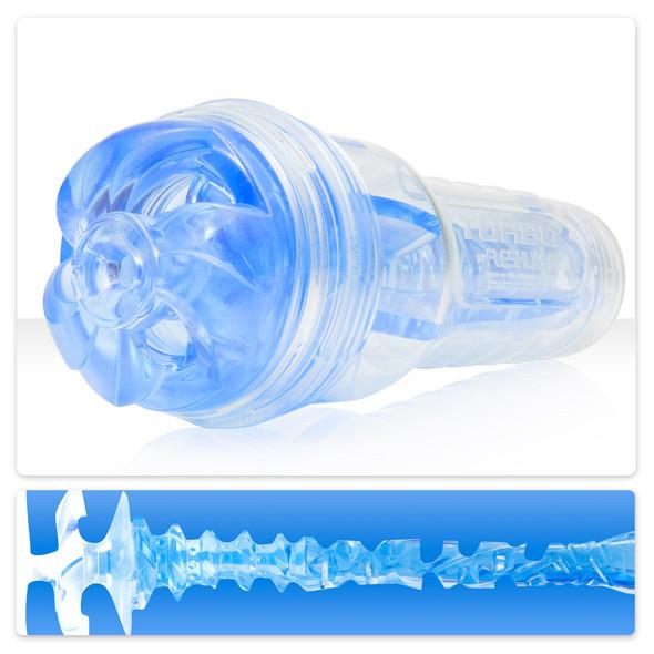 Fleshlight - Turbo Thrust Blue Ice Masturbator (Blue) Masturbator Mouth (Non Vibration) Durio Asia