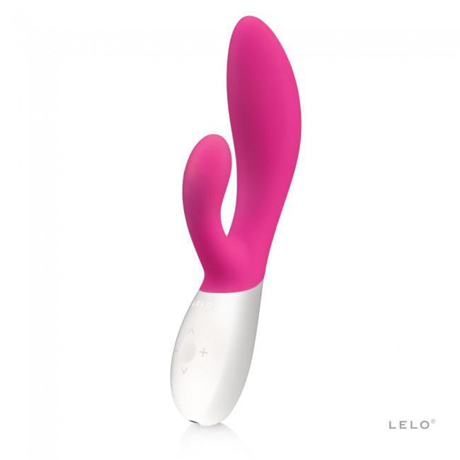 LELO - Ina Wave Rabbit Vibrator (Cerise) - PleasureHobby