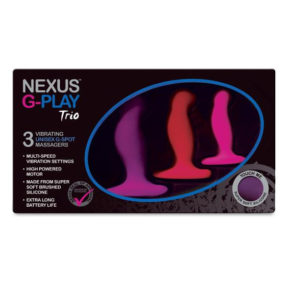 Nexus - G-Play Trio Vibrating Butt Plug Set - PleasureHobby