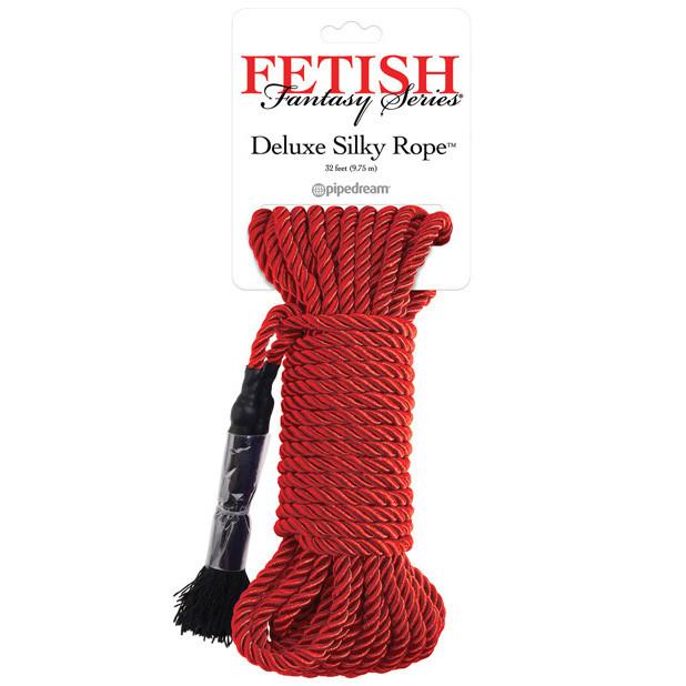 Pipedream - Fetish Fantasy Series Deluxe Silk Rope (Red) - PleasureHobby
